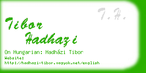 tibor hadhazi business card